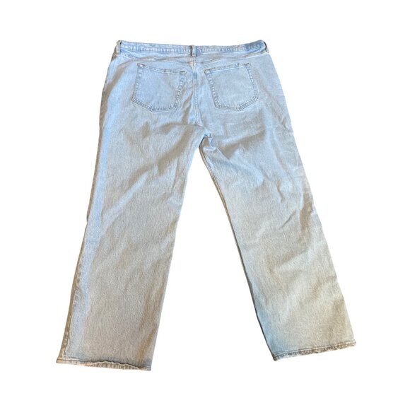 Abercrombie & Fitch 90s Relaxed High Rise Jeans 37 Regular Light Wash Denim Wome - Picture 5 of 5